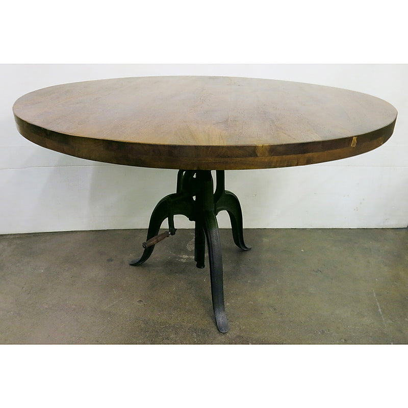Adjustable Table 36"D Wood Top with Crank Mechanism