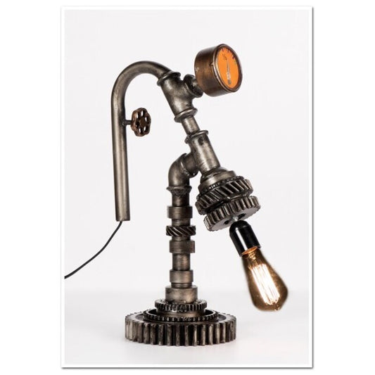 Industrial steampunk table lamp 